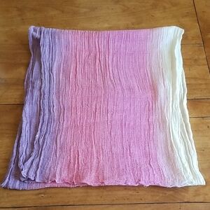 Woven Gradient Pink, Lavender and Cream Scarf